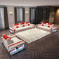 Elegant Design LED Leather Sofa Set / Ruchi