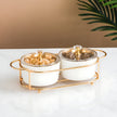 Ceramic Dry Fruit Bowl Set With Lid / Ruchi