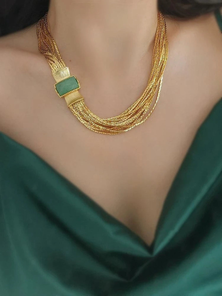 Layered Aventurine Stone Bracelet / Ruchi