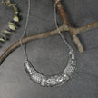 Ethnic Tribal Carved Metal Collar Necklace / Ruchi