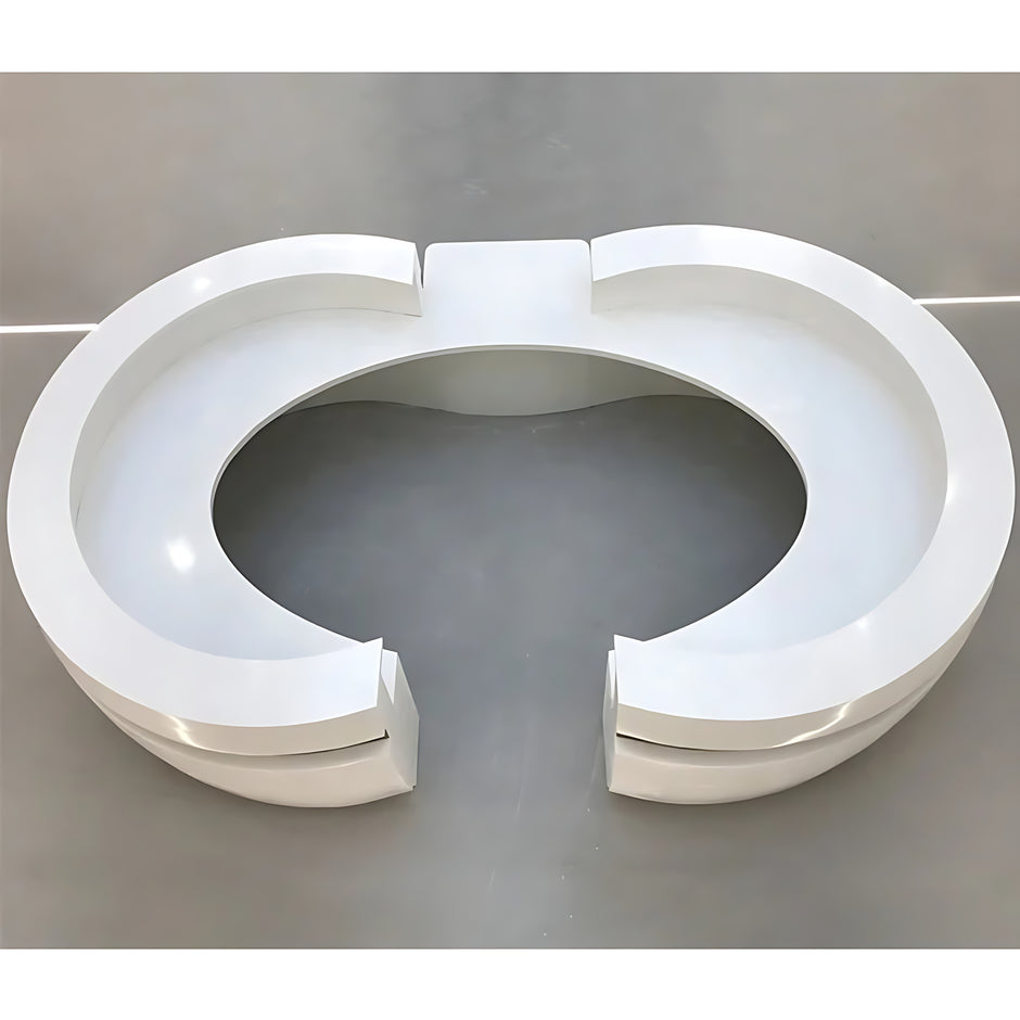 U Shaped Wooden Reception Desk / Ruchi