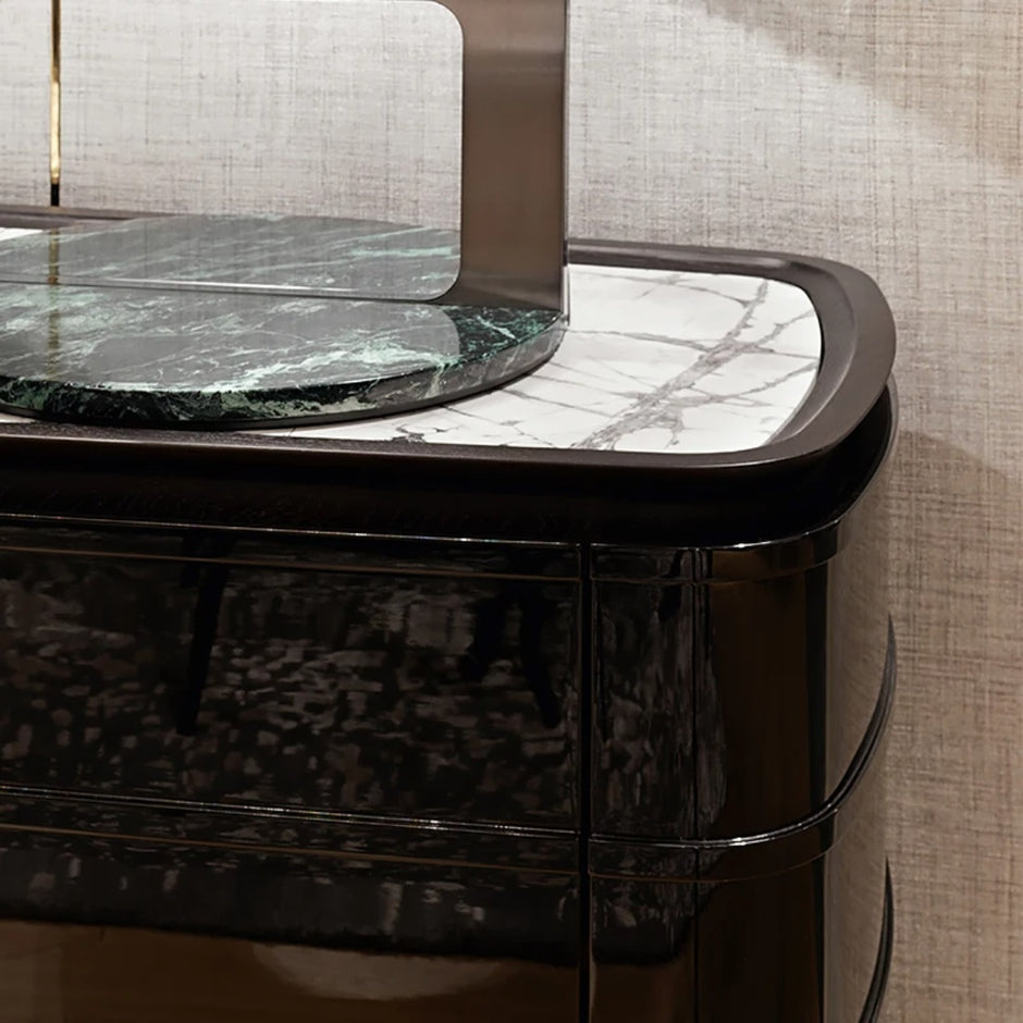 Modern Marble Top Buffet Table With Storage / Ruchi