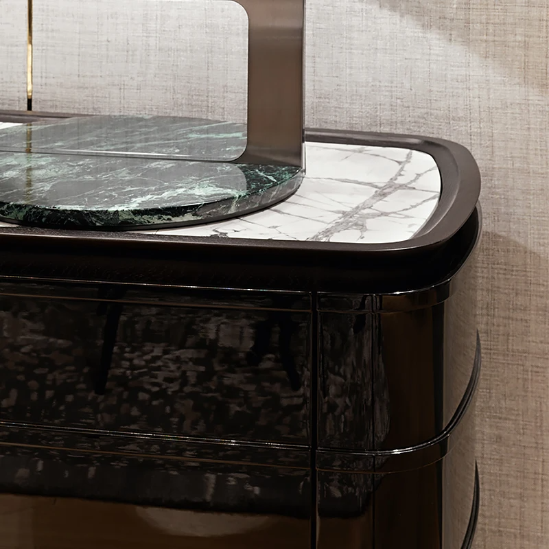 Modern Marble Top Buffet Table With Storage / Ruchi