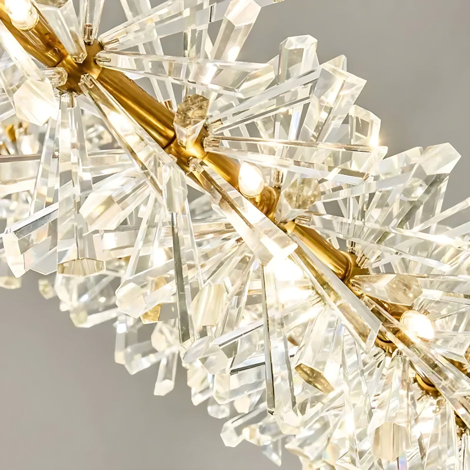 Modern LED Light Crystal Chandelier For Bedroom / Ruchi