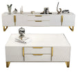 Elegant Wooden Coffee Table And TV Stand Set / Ruchi