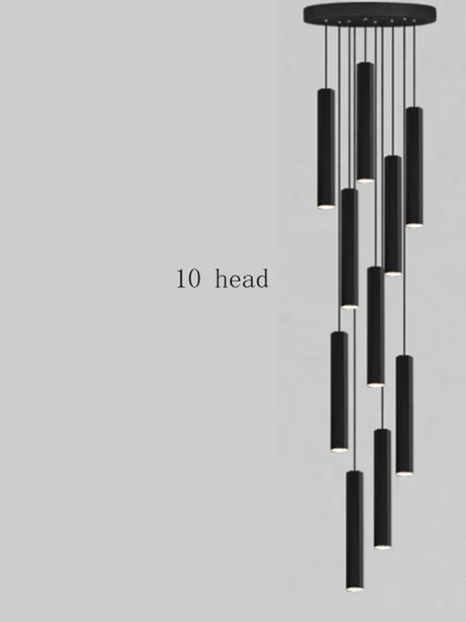 Black Modern LED Pendant Lighting / Ruchi