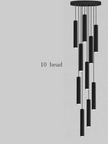 Black Modern LED Pendant Lighting / Ruchi