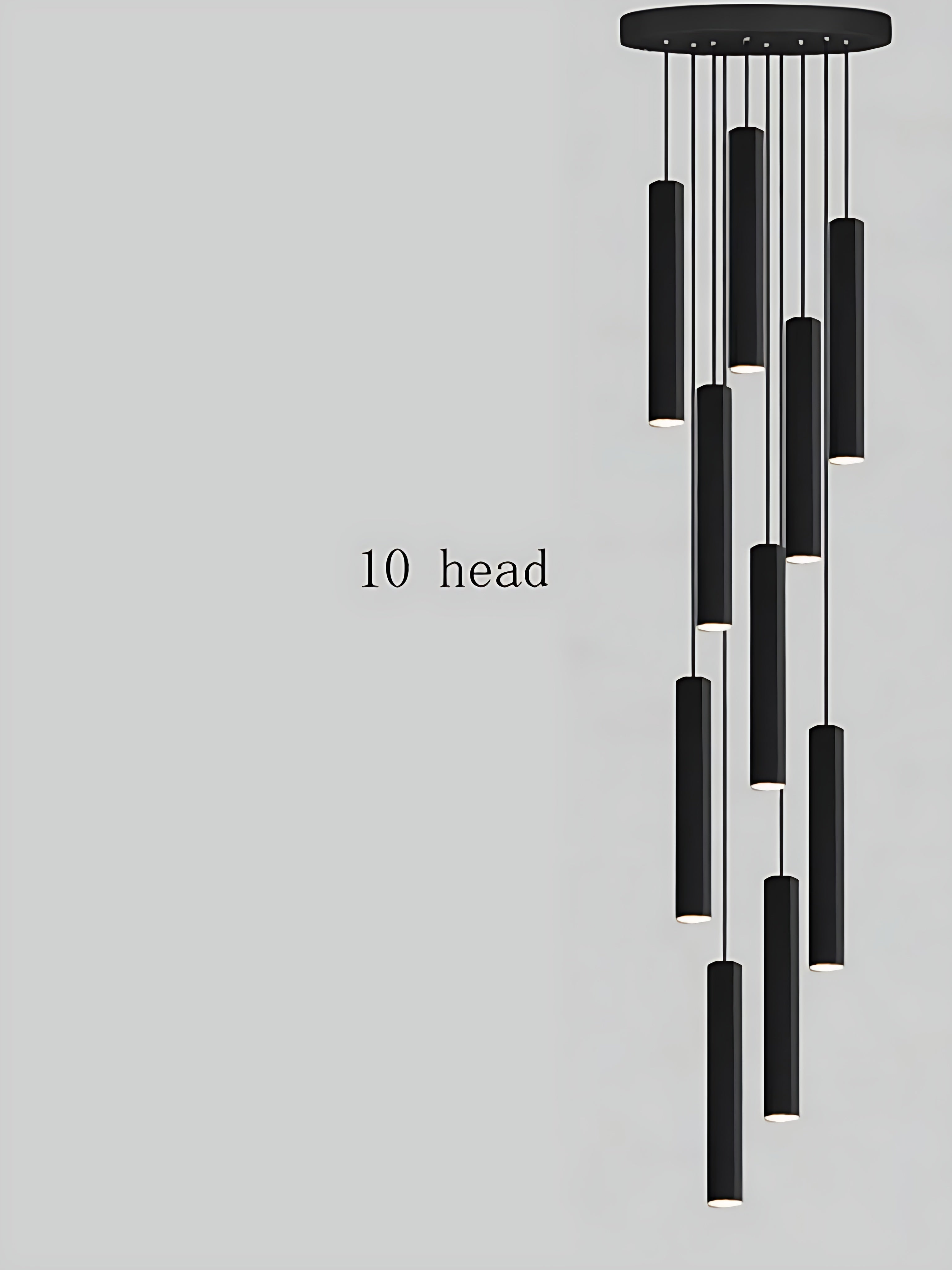 Black Modern LED Pendant Lighting / Ruchi