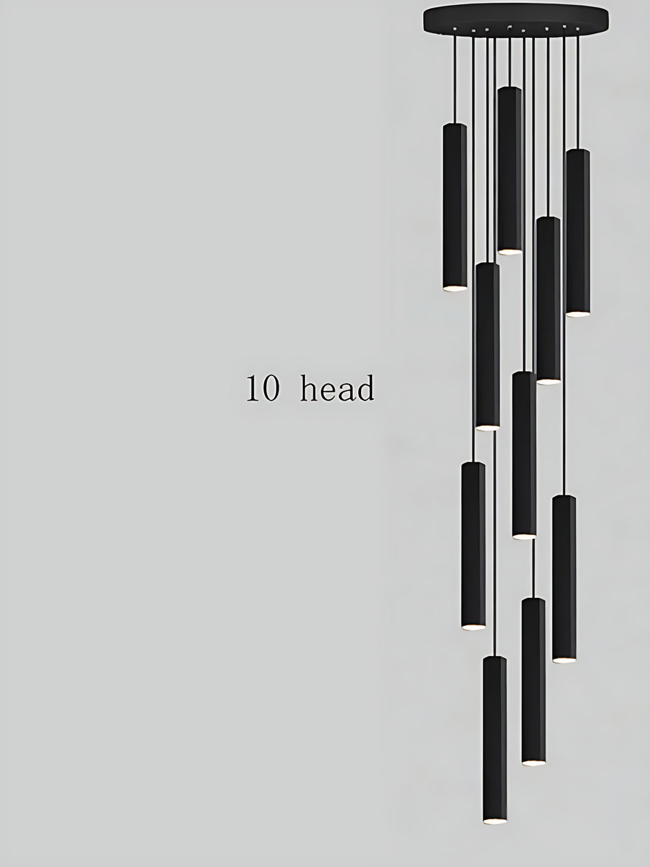 Black Modern LED Pendant Lighting / Ruchi
