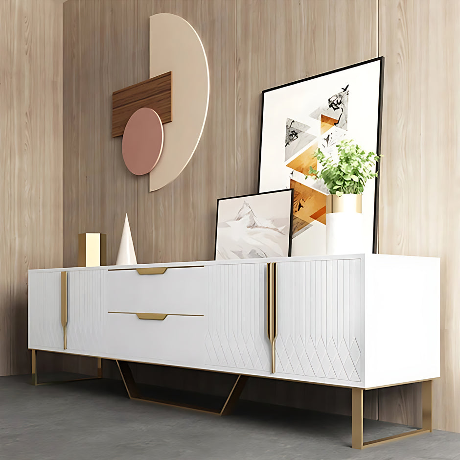 Elegant Wooden Coffee Table And TV Stand Set / Ruchi
