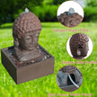 Outdoor Indoor Polyresin Fiberglass LED Buddha Water Fountain / Ruchi