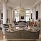 Nano Velvet Fabric Sofa Set