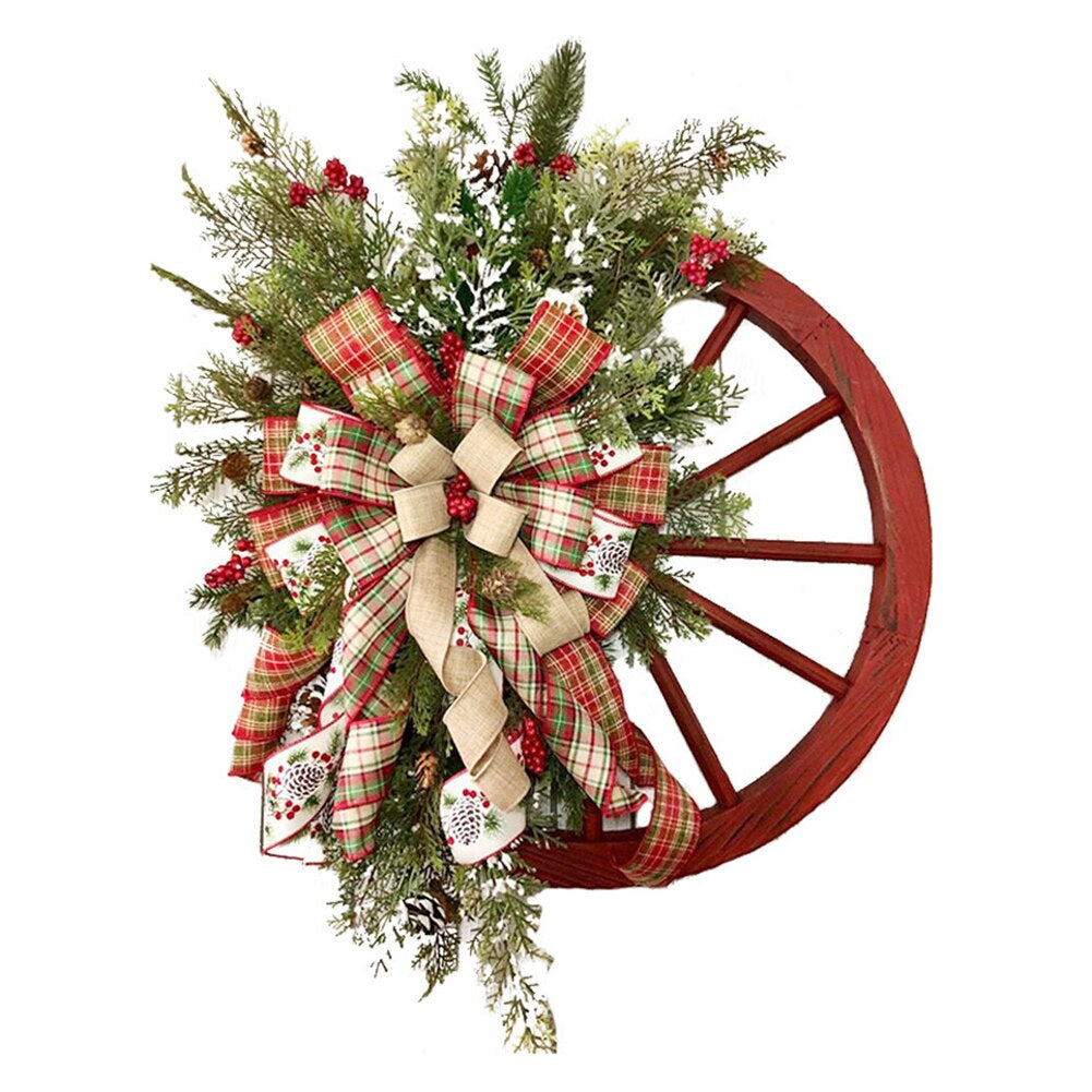 Artificial Christmas Wreath With LED Lights / Ruchi
