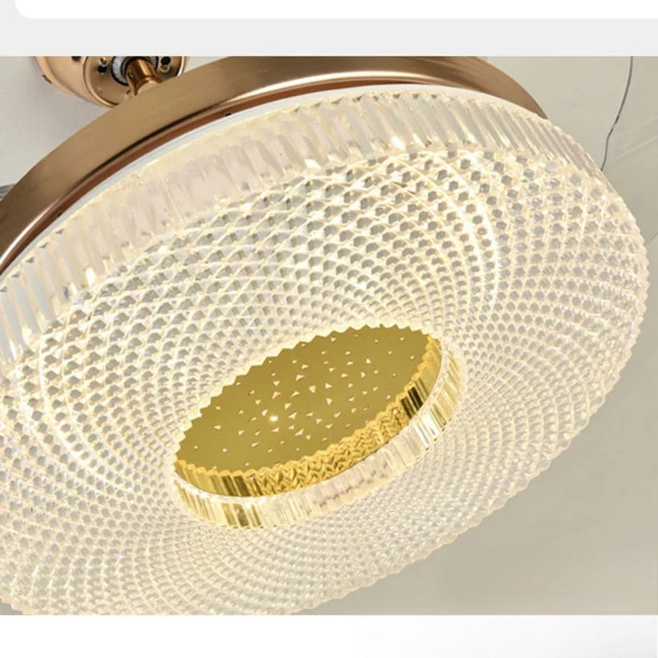 Modern Remote Control LED Ceiling Fan Light / Ruchi