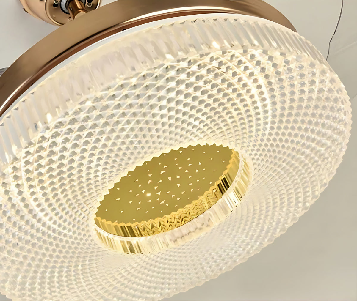 Modern Remote Control LED Ceiling Fan Light / Ruchi