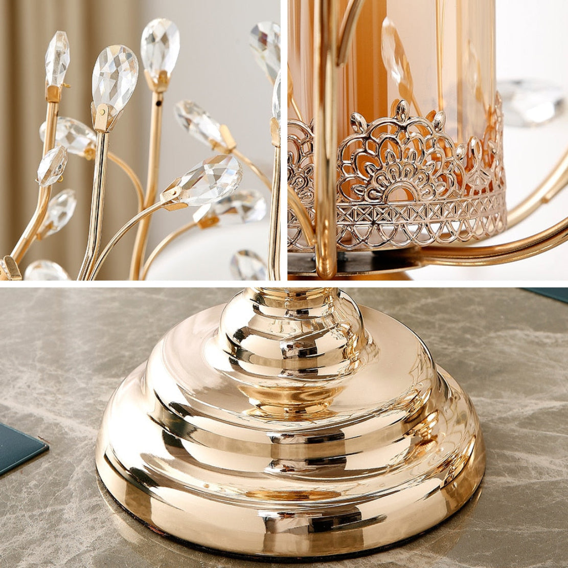 Vintage Metal Candle Holder Glass / Ruchi
