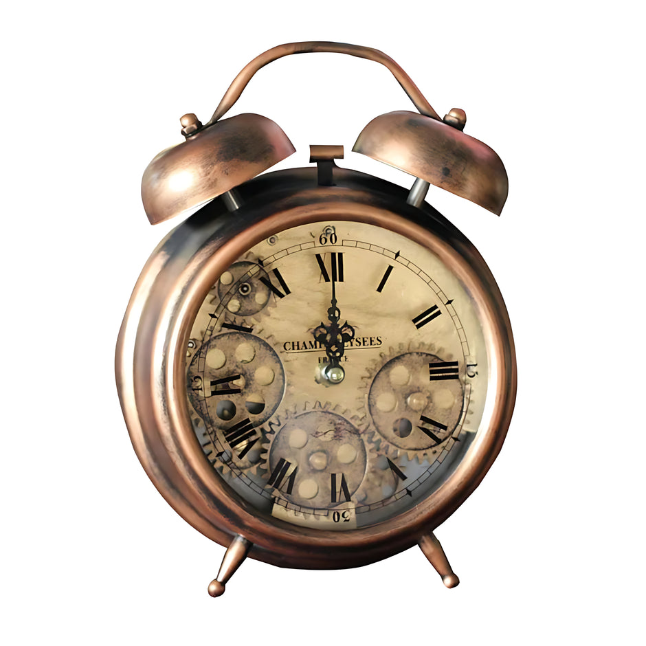 Vintage Mechanical Metal Alarm Clock / Ruchi