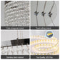 Modern LED Crystal Circular Chandelier / Ruchi 