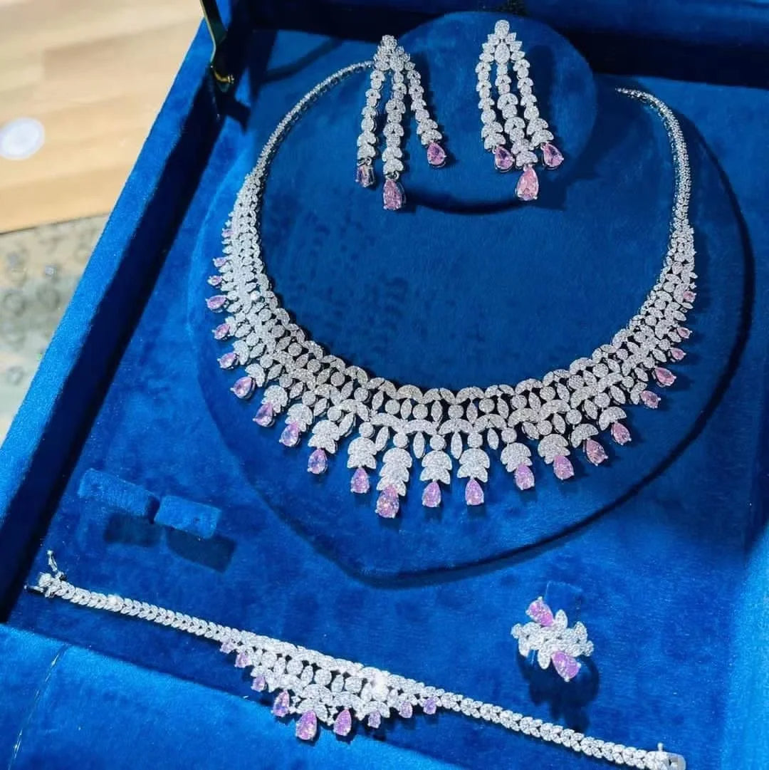 4 Piece Metal Jewelry Necklace Set / Ruchi