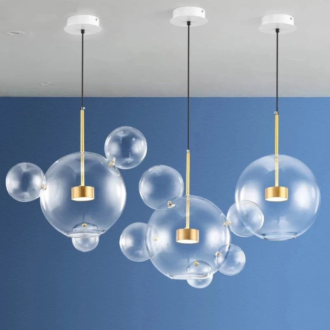 Bubble Shaped LED Glass Pendant Lighting / Ruchi