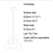 Bubble Shaped LED Glass Pendant Lighting / Ruchi