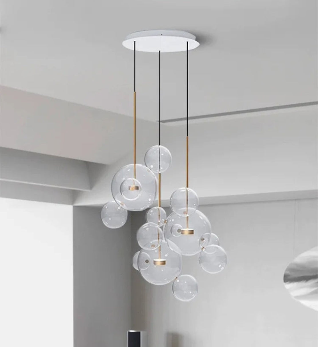 Bubble Shaped LED Glass Pendant Lighting / Ruchi