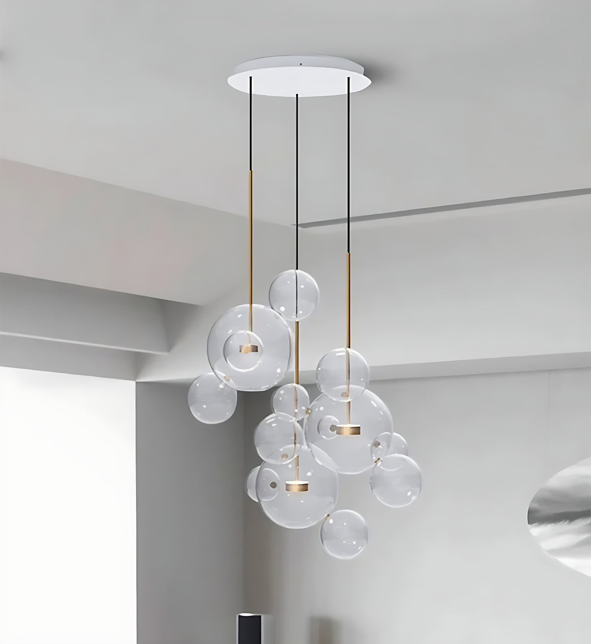 Bubble Shaped LED Glass Pendant Lighting / Ruchi