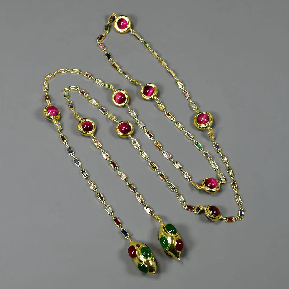 Modern Long Sweater Chain Necklace / Ruchi