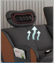 Head Massager Leather Sectional Sofa