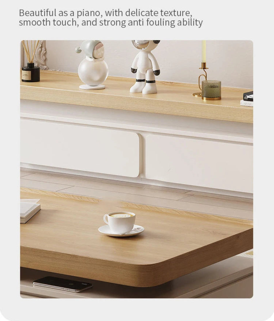 Set Of Wooden Coffee Table & TV Stand