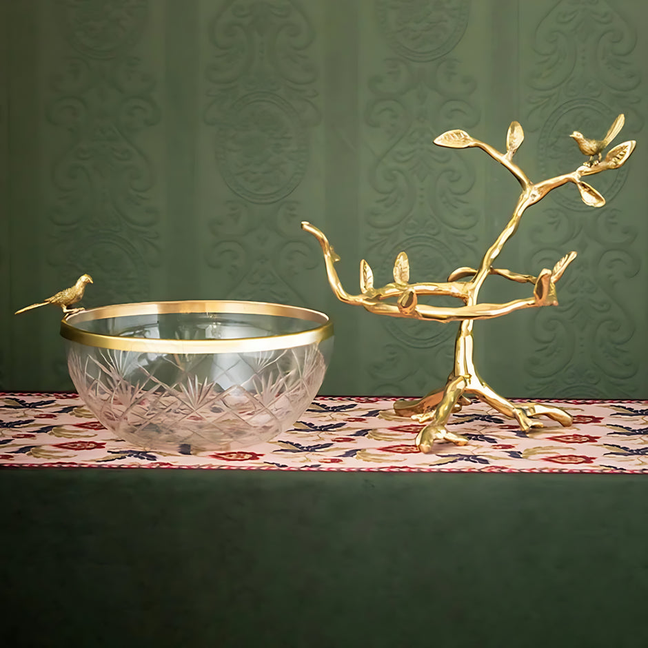 Modern Glass Bowl Fruit Tray For Party / Ruchi