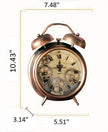 Vintage Mechanical Metal Alarm Clock / Ruchi