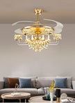 Remote Control LED Crystal Ceiling Fan Light / Ruchi