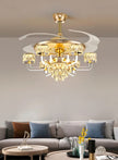 Remote Control LED Crystal Ceiling Fan Light / Ruchi