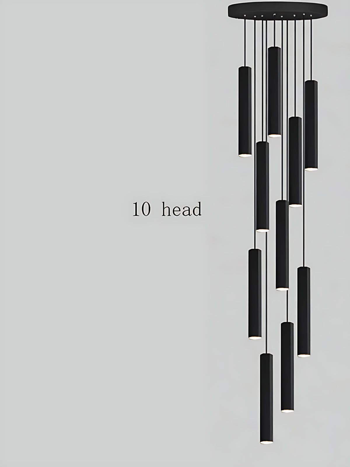 Black Modern LED Pendant Lighting / Ruchi