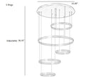Modern Remote Control LED Circle Chandelier