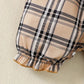 Cute Plaid Design Summer Comfy Polyester Outfit Set / Ruchi 