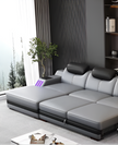Multifunctional LED Leather Recliner Sofa Bed / Ruchi