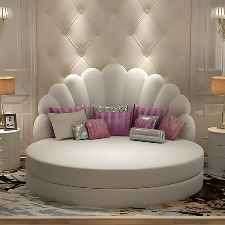 Luxury Velvet Round Bed / Ruchi