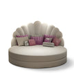 Luxury Velvet Round Bed / Ruchi
