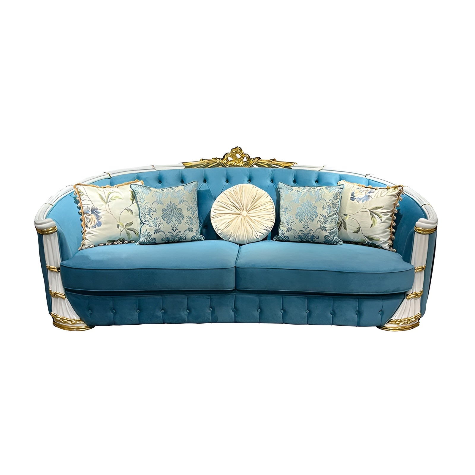 Velvet European Sofa Set of 3 / Ruchi