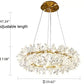Modern LED Light Crystal Chandelier For Bedroom / Ruchi