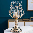 Vintage Metal Candle Holder Glass / Ruchi