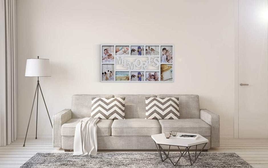 White Plastic Collage Wall Photo Frame / Ruchi