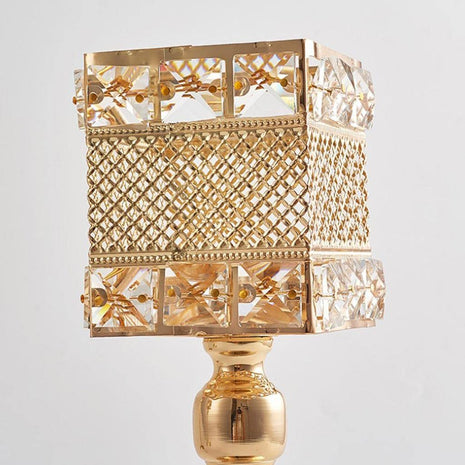 Vintage Square Metal Candle Holder