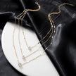 Triple Layered Women Pendant Necklace / Ruchi