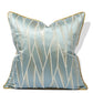 Elegant Popular Stripe Jacquard Gold Square Pillow Case / Ruchi