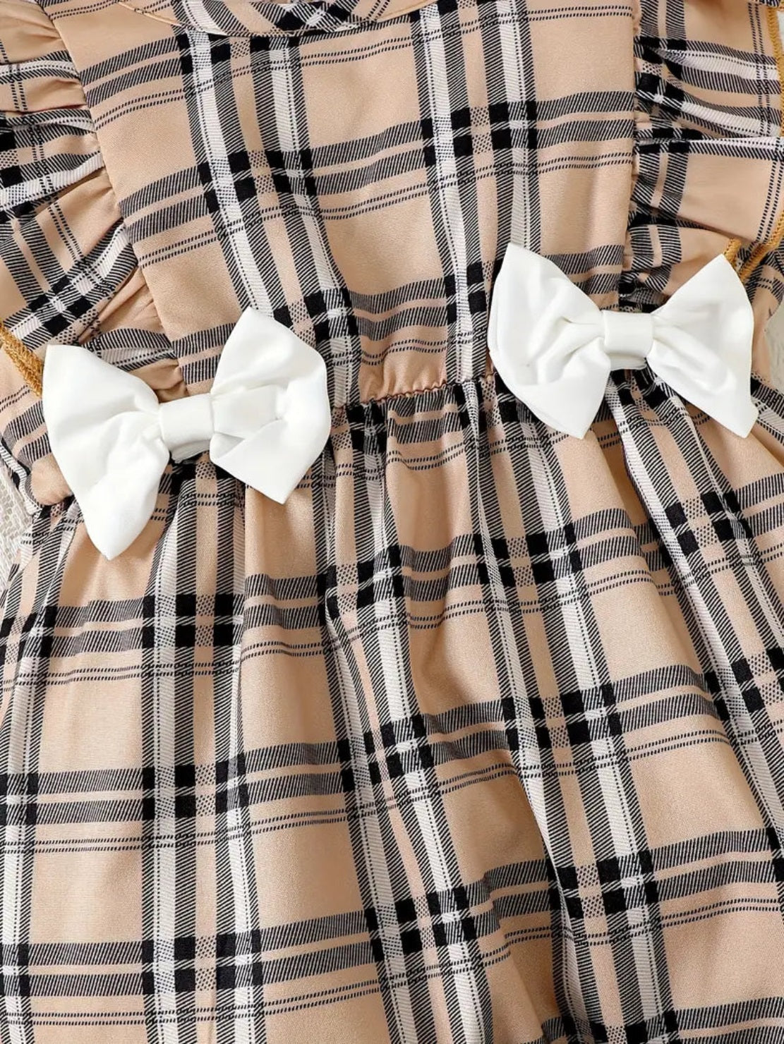 Cute Plaid Design Summer Comfy Polyester Outfit Set / Ruchi
