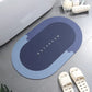 Anti Slip Stripped Oval Rubber Carpet Bathroom Mat / ruchi