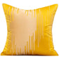 Elegant Popular Stripe Jacquard Gold Square Pillow Case / Ruchi